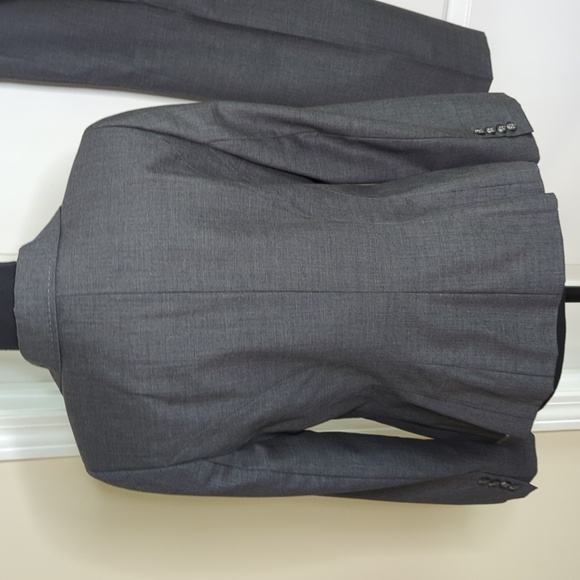 Ann Taylor Cashmere Wool Gray Suit Jacket 8P Audrey Trousers 6 Office Siren - Picture 11 of 16